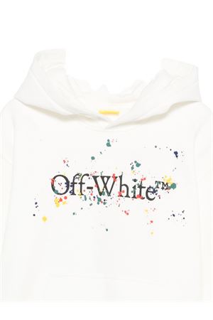felpa in cotone bianco OFF WHITE KIDS | OBBB001F25FLE0020110